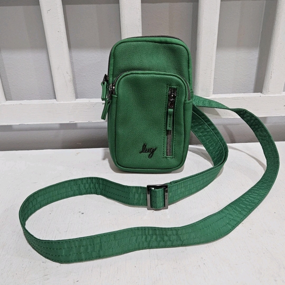 LUG Pitter Patter Matte Deluxe VL Emerald Crossbody Bag